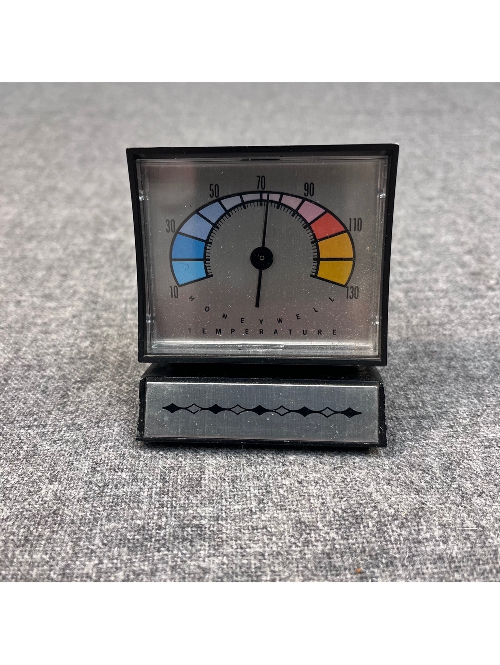 Vintage MCM Honeywell Weighted Desk Thermometer Paperweight